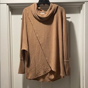 Lularoe NWT Kristen Tan Cowl Neck Sweater - size M